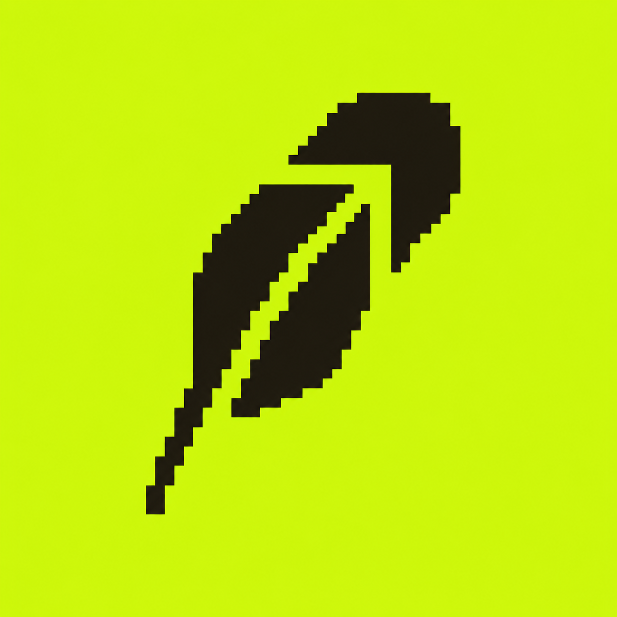 Pixel Robinhood feather mark